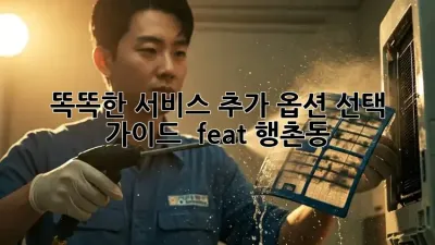 똑똑한 서비스 추가 옵션 선택 가이드 💡 (feat. 행촌동)